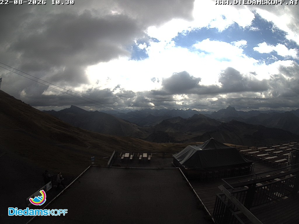 Archiv Foto Webcam Bergstation Diedamskopf, Vorarlberg