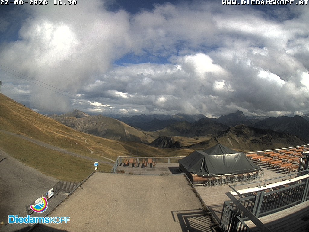 Archiv Foto Webcam Bergstation Diedamskopf, Vorarlberg