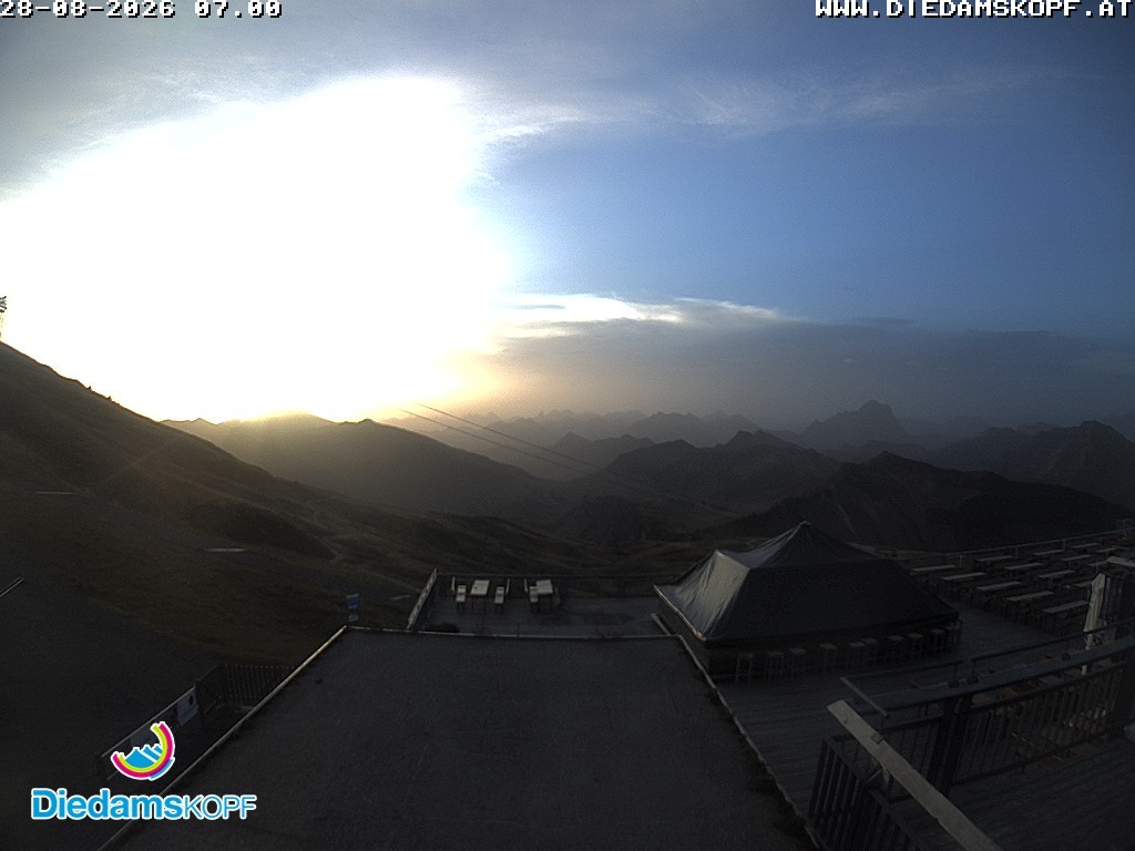 Archiv Foto Webcam Bergstation Diedamskopf, Vorarlberg