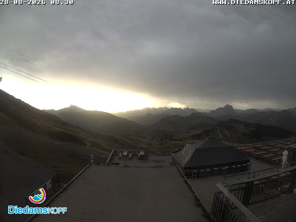 Archiv Foto Webcam Bergstation Diedamskopf, Vorarlberg