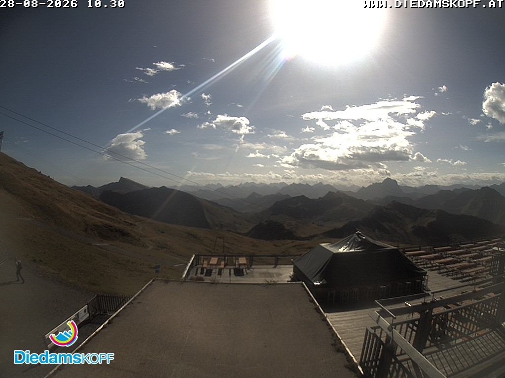 Archiv Foto Webcam Bergstation Diedamskopf, Vorarlberg