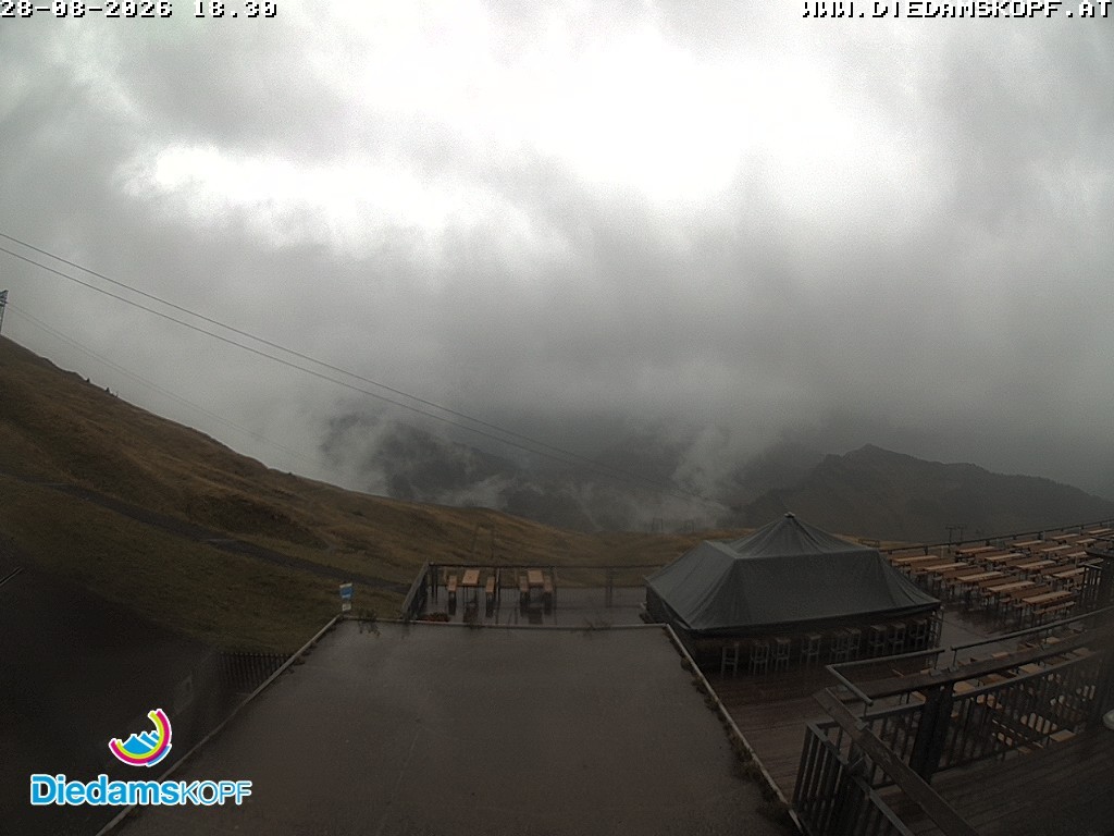 Archiv Foto Webcam Bergstation Diedamskopf, Vorarlberg