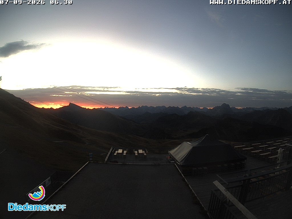 Archiv Foto Webcam Bergstation Diedamskopf, Vorarlberg