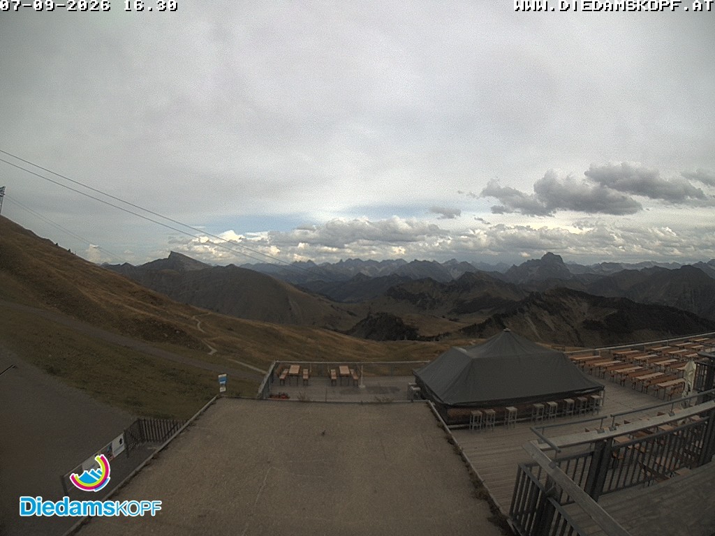 Archiv Foto Webcam Bergstation Diedamskopf, Vorarlberg