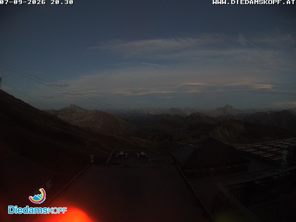 Archiv Foto Webcam Bergstation Diedamskopf, Vorarlberg