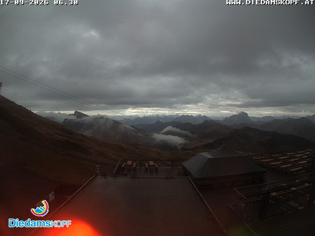 Archiv Foto Webcam Bergstation Diedamskopf, Vorarlberg