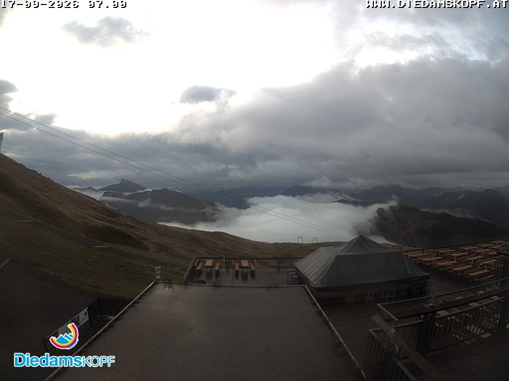 Archiv Foto Webcam Bergstation Diedamskopf, Vorarlberg