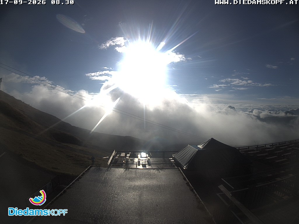 Archiv Foto Webcam Bergstation Diedamskopf, Vorarlberg