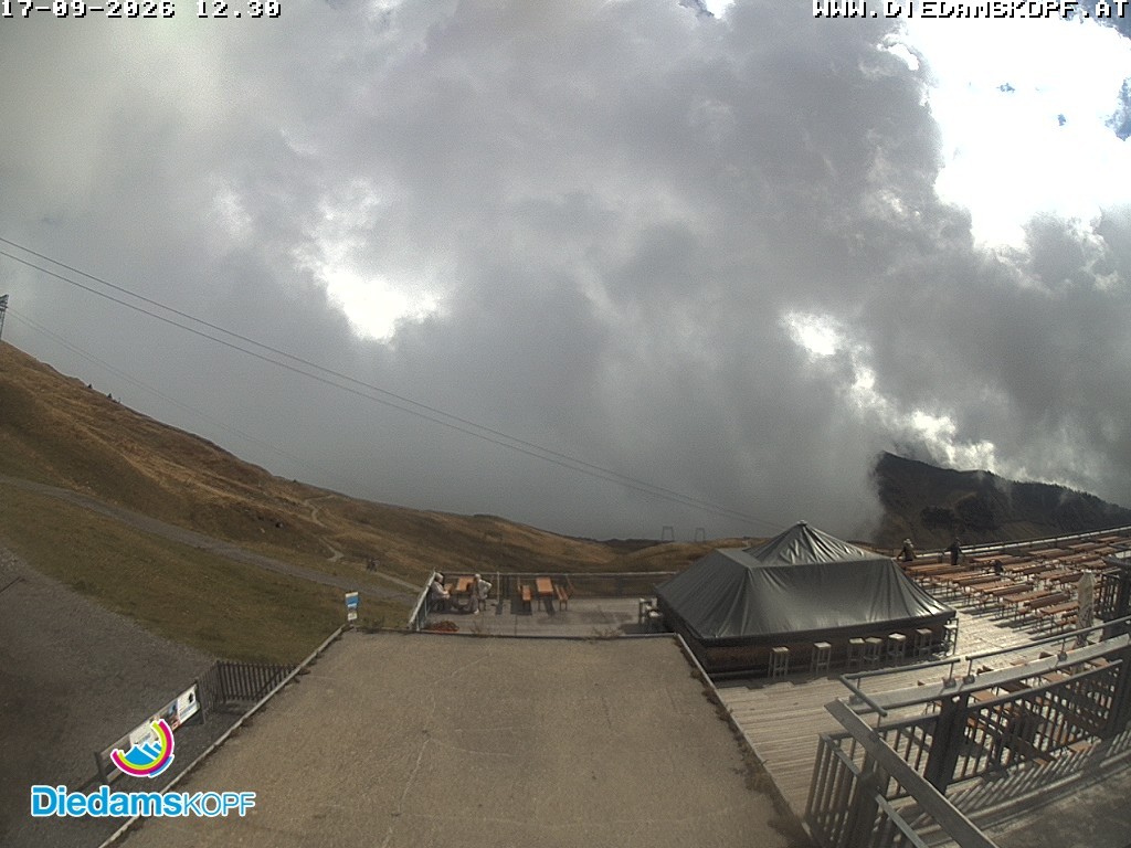 Archiv Foto Webcam Bergstation Diedamskopf, Vorarlberg