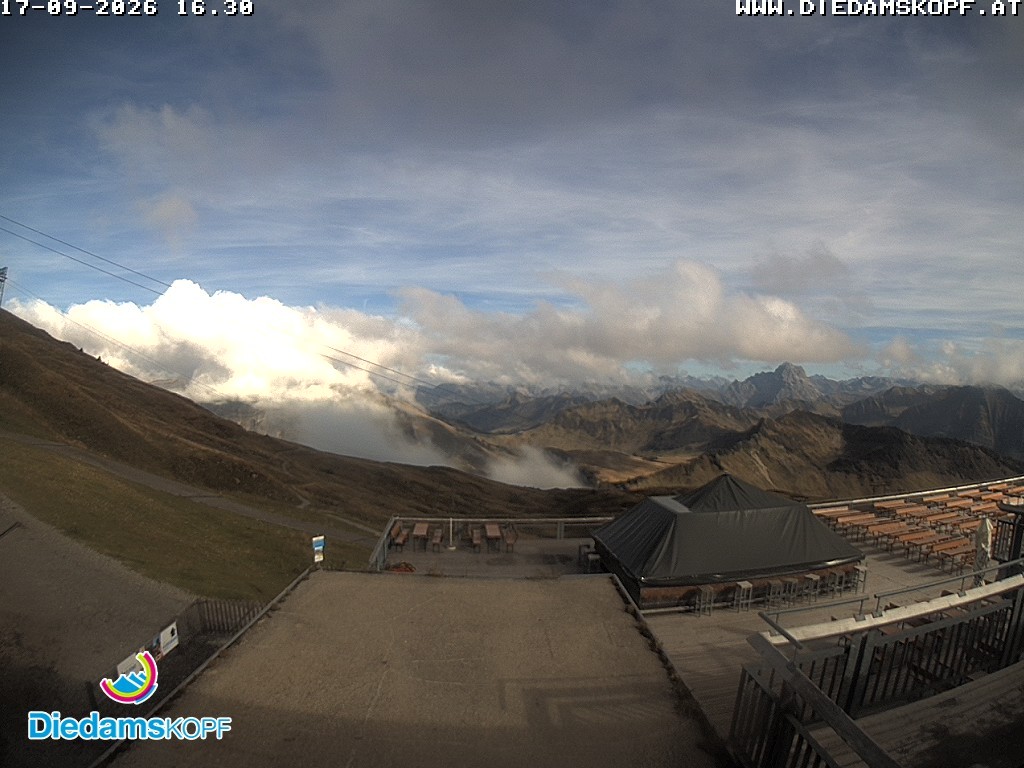 Archiv Foto Webcam Bergstation Diedamskopf, Vorarlberg