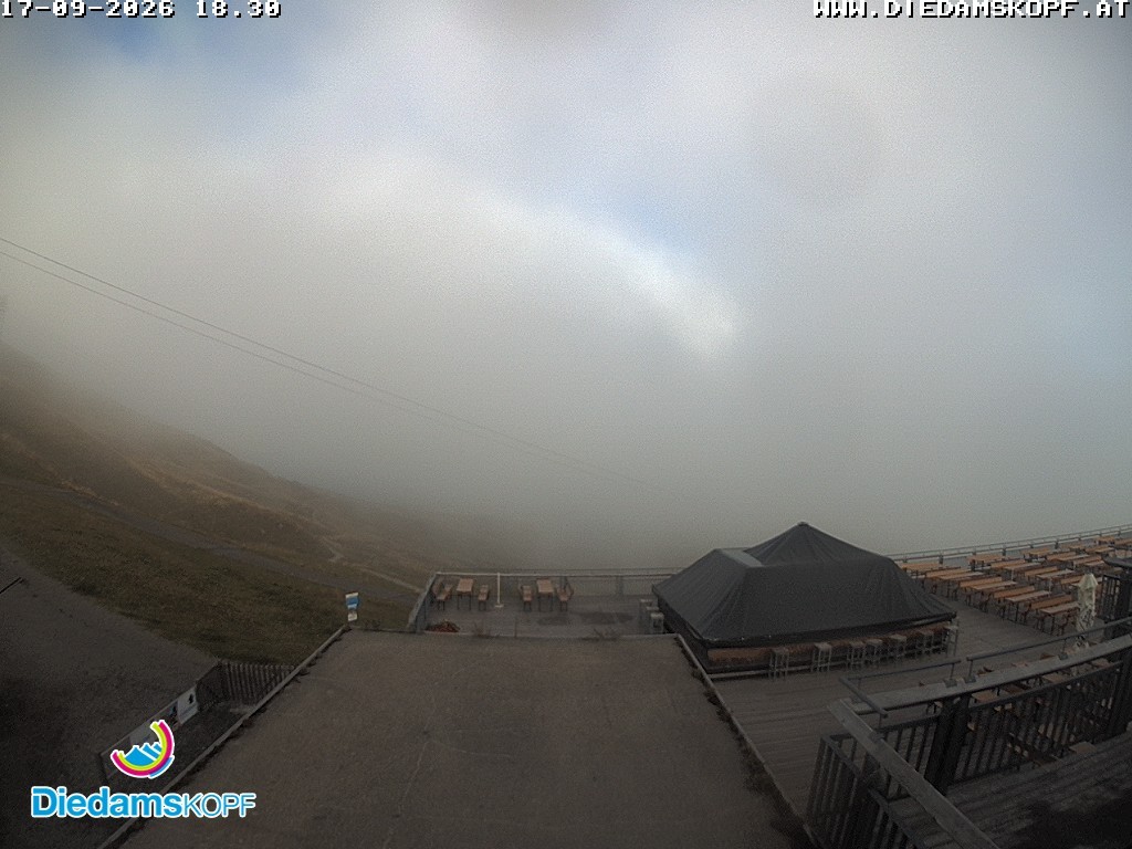 Archiv Foto Webcam Bergstation Diedamskopf, Vorarlberg