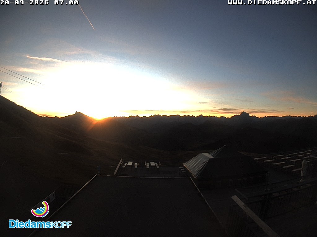 Archiv Foto Webcam Bergstation Diedamskopf, Vorarlberg