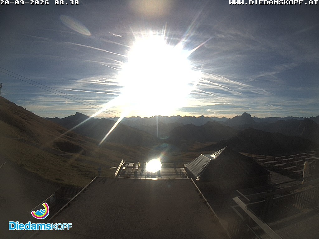 Archiv Foto Webcam Bergstation Diedamskopf, Vorarlberg