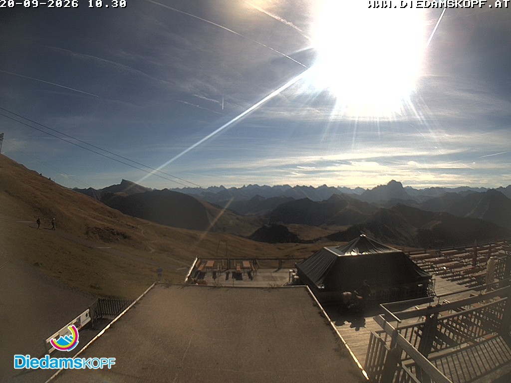 Archiv Foto Webcam Bergstation Diedamskopf, Vorarlberg