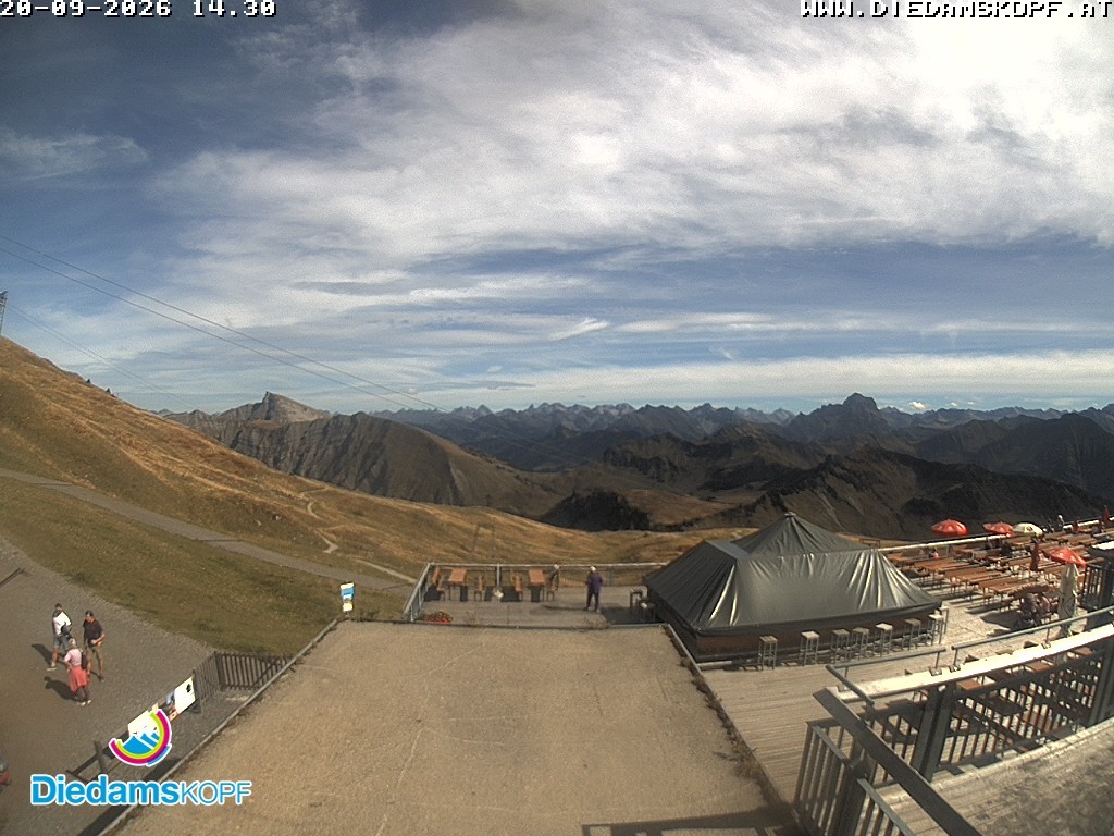 Archiv Foto Webcam Bergstation Diedamskopf, Vorarlberg