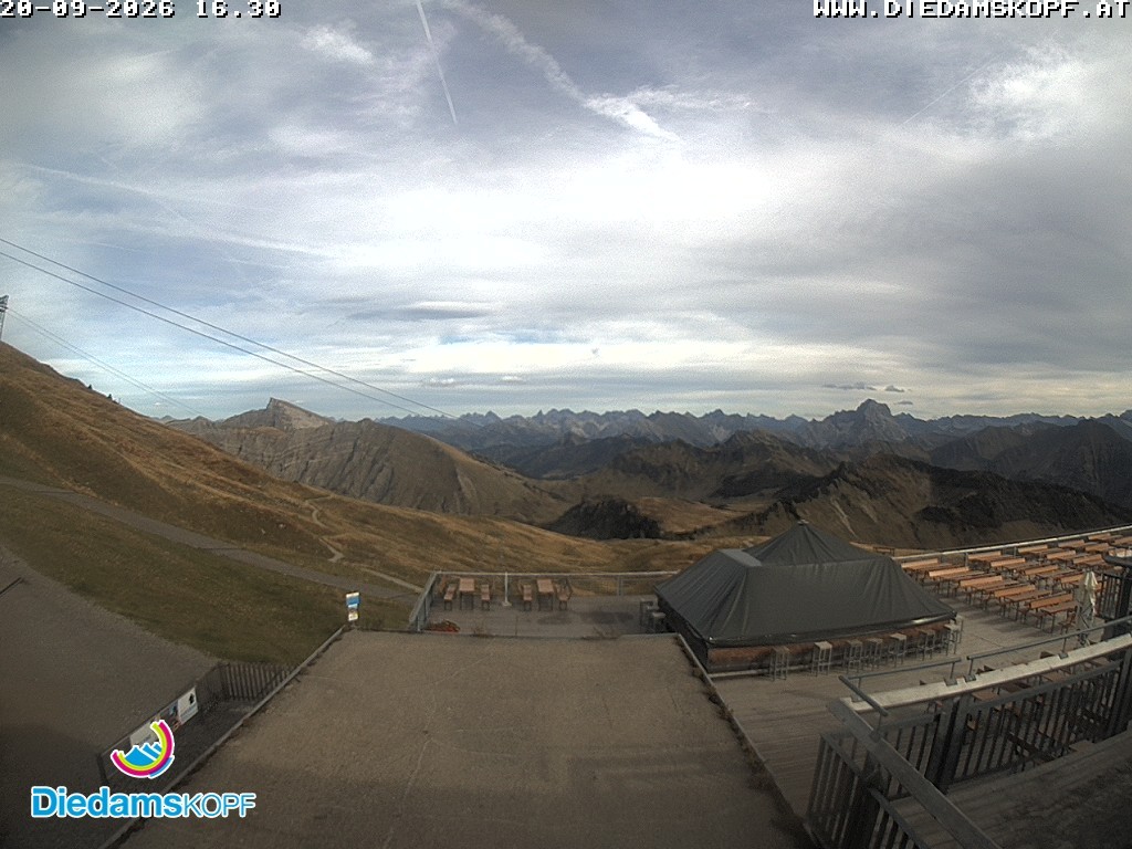 Archiv Foto Webcam Bergstation Diedamskopf, Vorarlberg