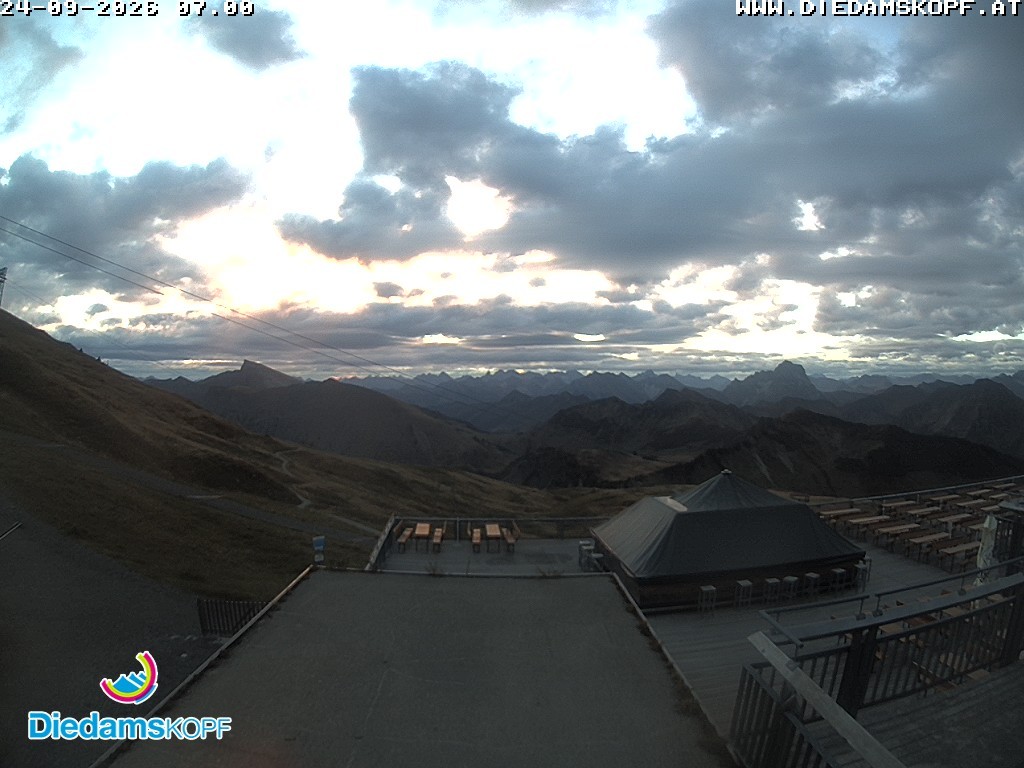 Archiv Foto Webcam Bergstation Diedamskopf, Vorarlberg