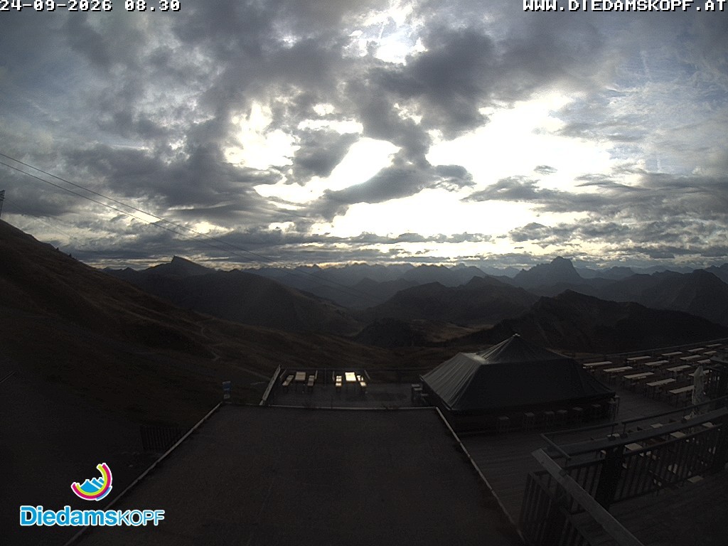 Archiv Foto Webcam Bergstation Diedamskopf, Vorarlberg