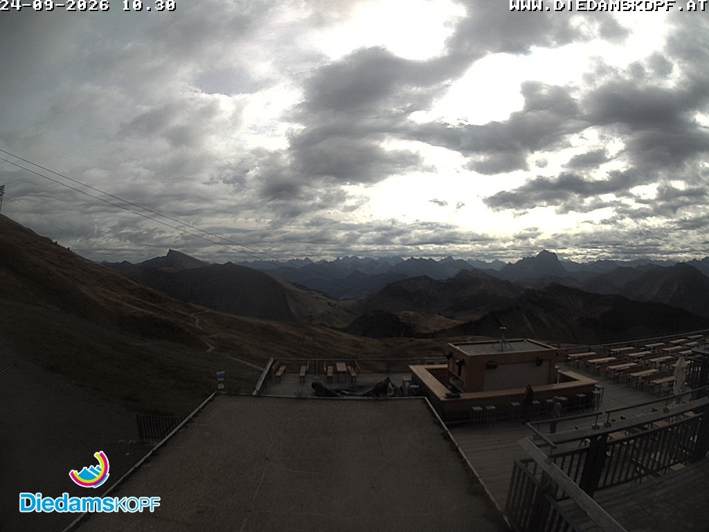 Archiv Foto Webcam Bergstation Diedamskopf, Vorarlberg