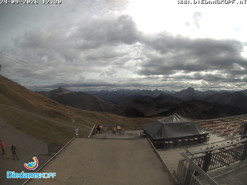 Archiv Foto Webcam Bergstation Diedamskopf, Vorarlberg