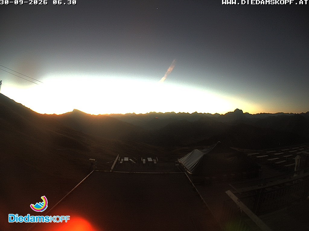 Archiv Foto Webcam Bergstation Diedamskopf, Vorarlberg