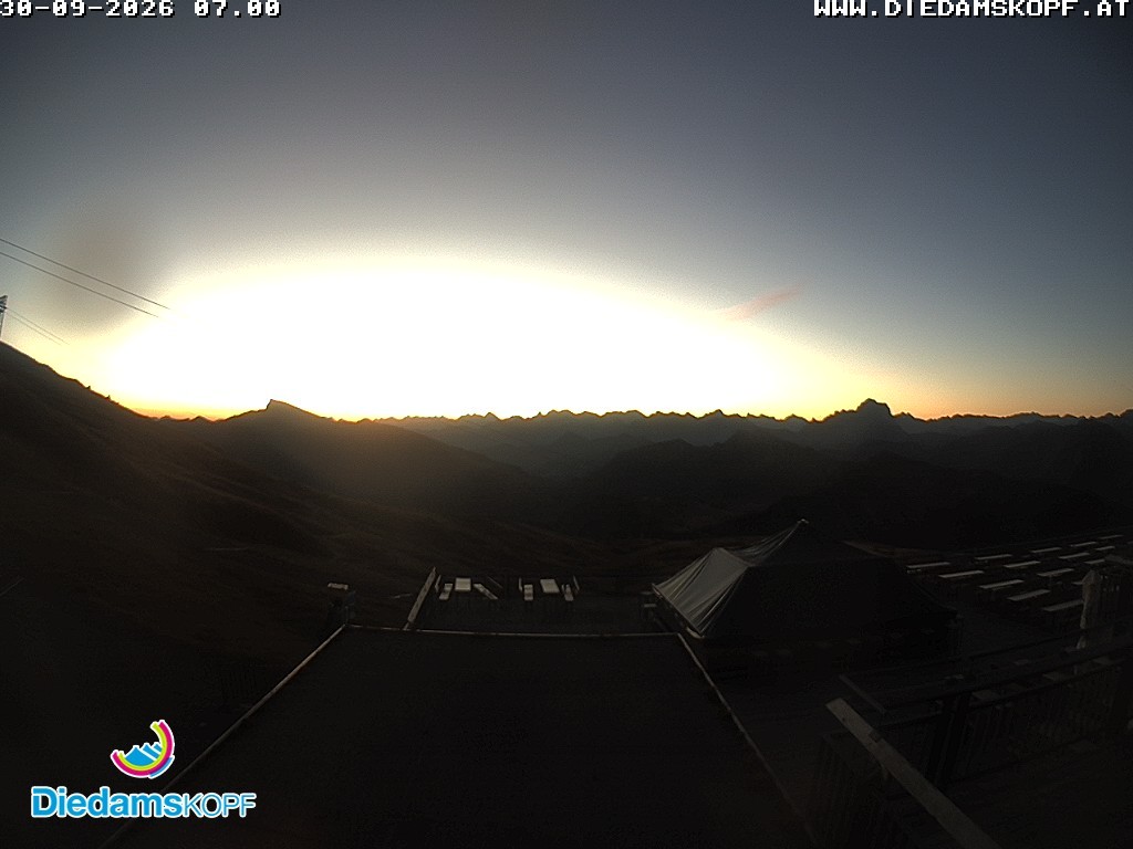 Archiv Foto Webcam Bergstation Diedamskopf, Vorarlberg