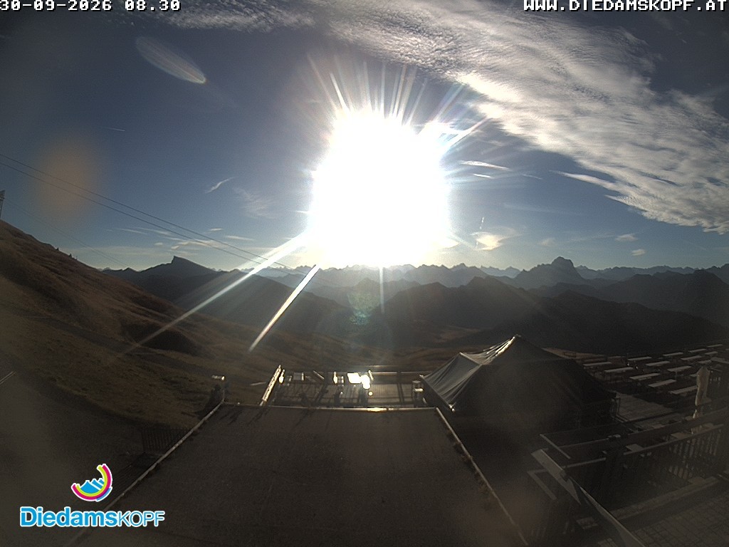 Archiv Foto Webcam Bergstation Diedamskopf, Vorarlberg