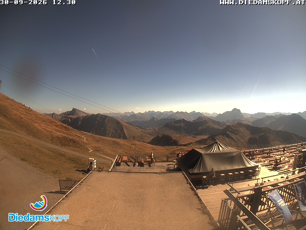 Archiv Foto Webcam Bergstation Diedamskopf, Vorarlberg
