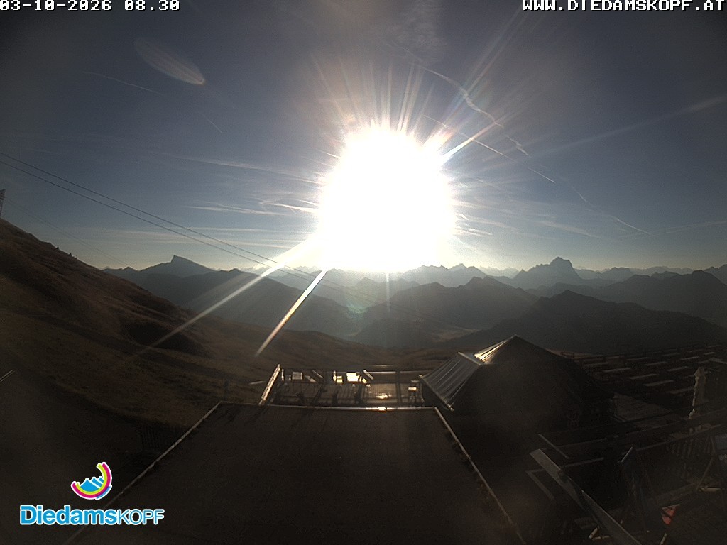 Archiv Foto Webcam Bergstation Diedamskopf, Vorarlberg
