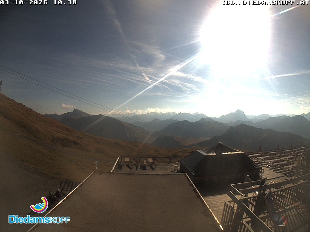 Archiv Foto Webcam Bergstation Diedamskopf, Vorarlberg