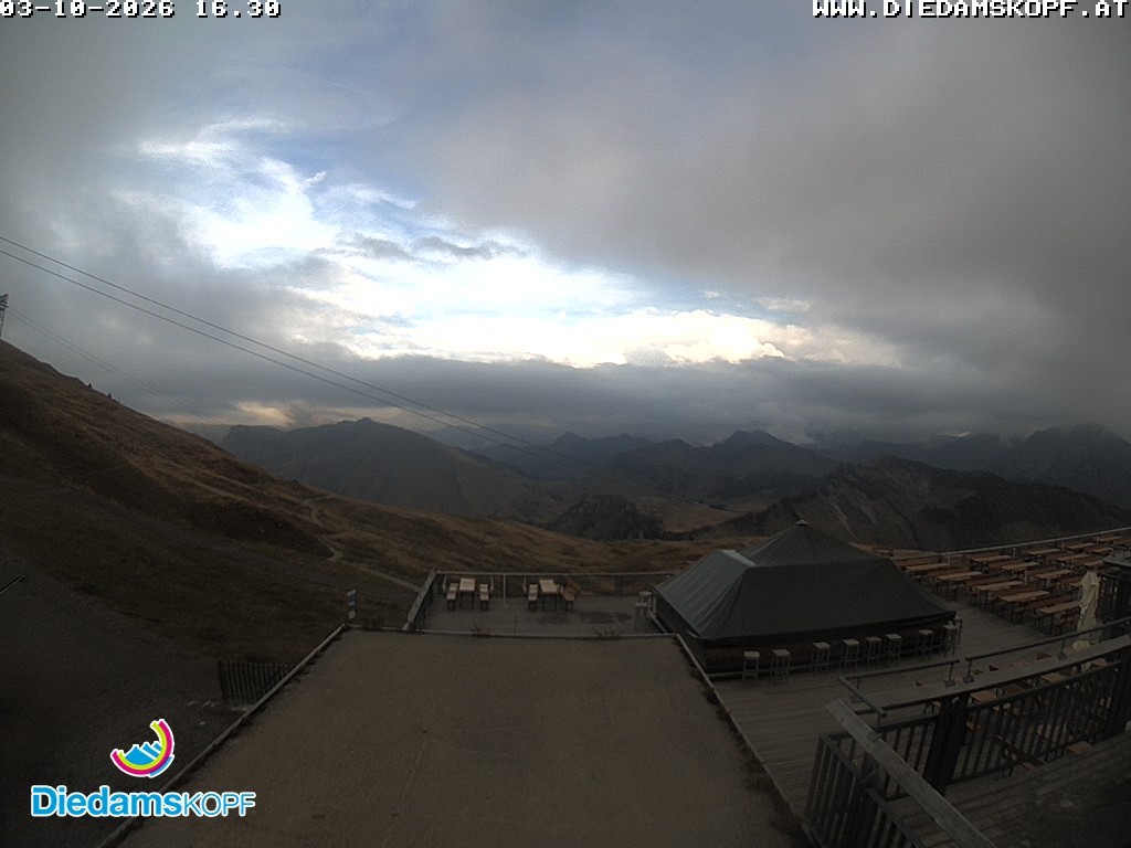 Archiv Foto Webcam Bergstation Diedamskopf, Vorarlberg
