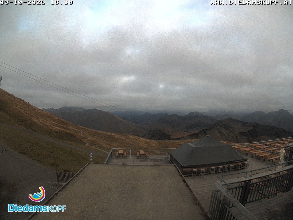 Archiv Foto Webcam Bergstation Diedamskopf, Vorarlberg