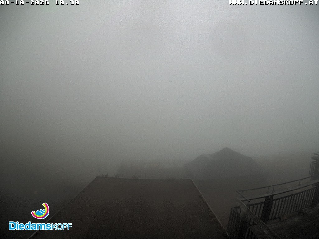 Archived image Webcam mountain station gondola "Diedamskopf", Vorarlberg