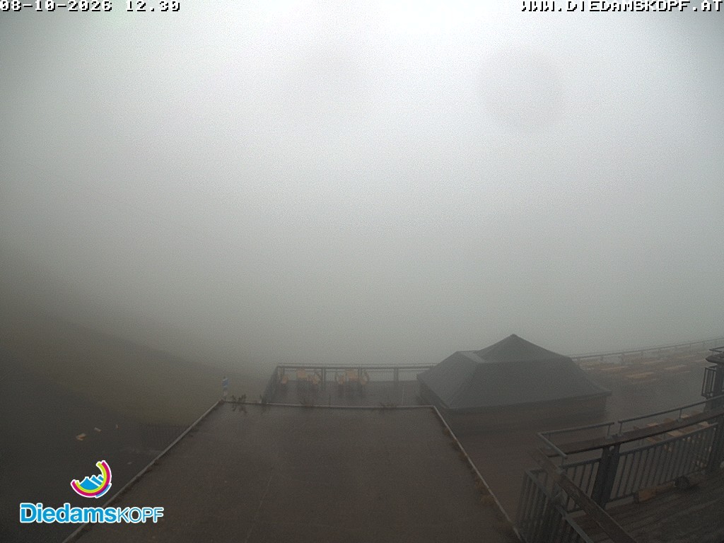 Archived image Webcam mountain station gondola "Diedamskopf", Vorarlberg