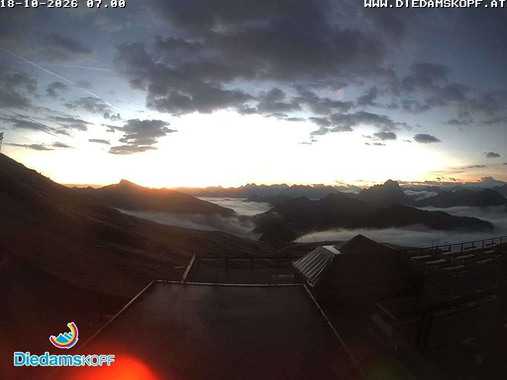 Archiv Foto Webcam Bergstation Diedamskopf, Vorarlberg