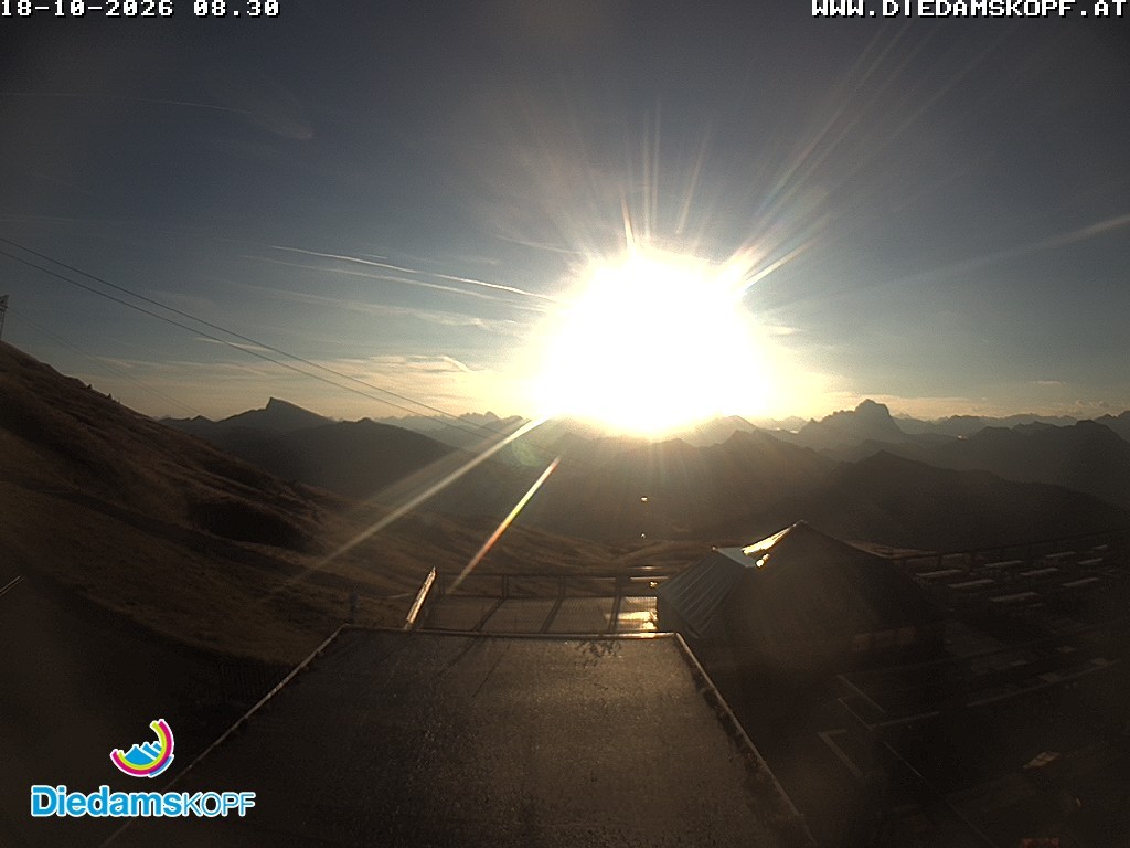 Archiv Foto Webcam Bergstation Diedamskopf, Vorarlberg