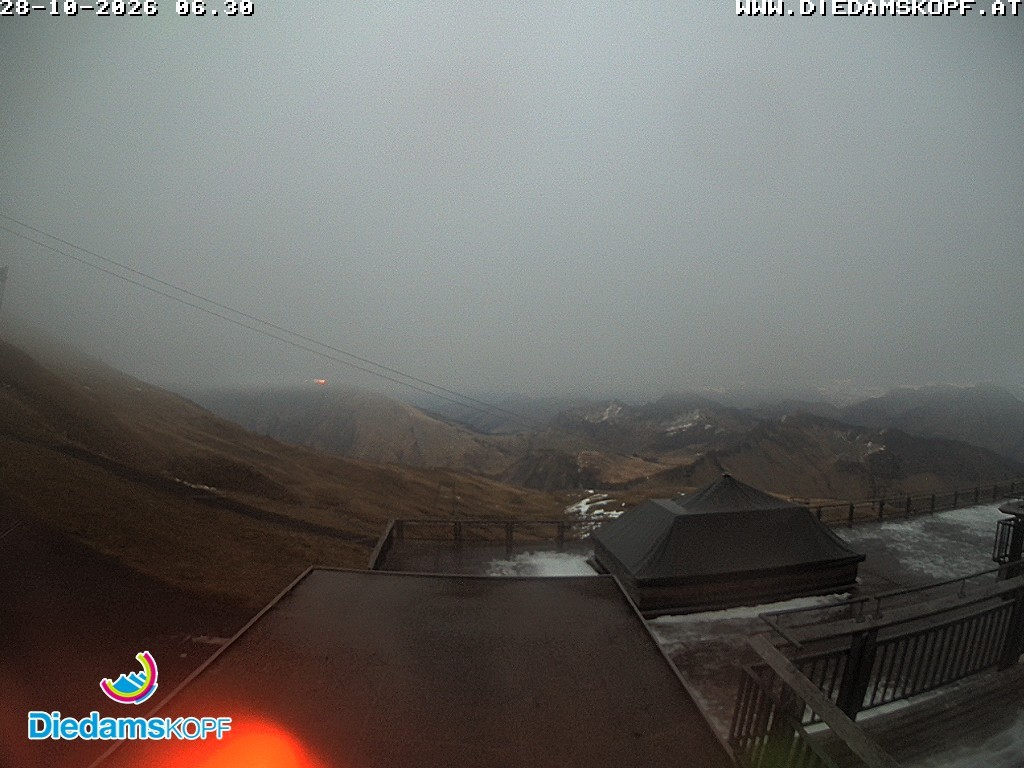 Archiv Foto Webcam Bergstation Diedamskopf, Vorarlberg