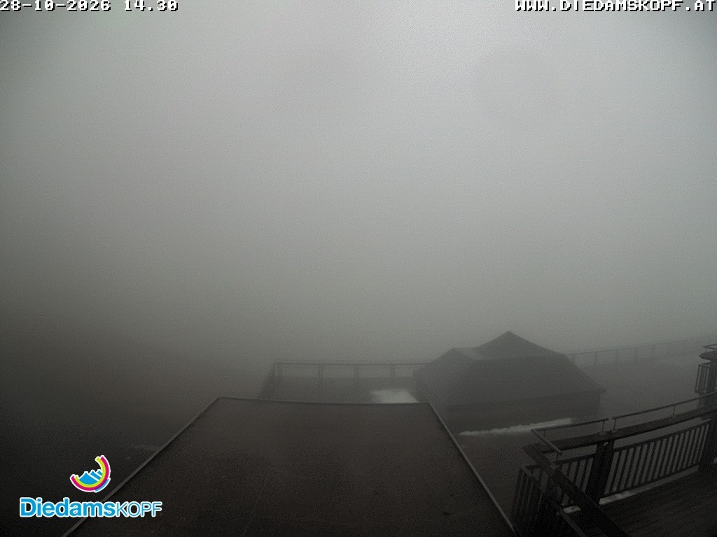 Archiv Foto Webcam Bergstation Diedamskopf, Vorarlberg