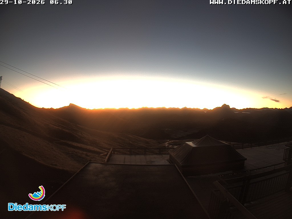 Archiv Foto Webcam Bergstation Diedamskopf, Vorarlberg