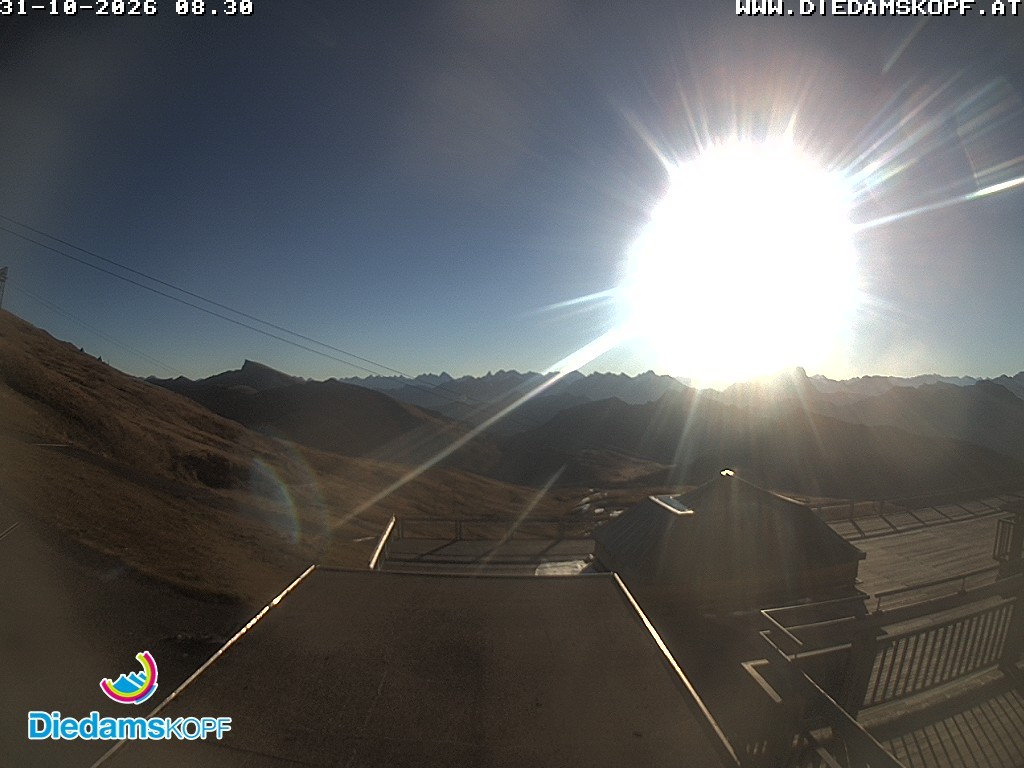 Archiv Foto Webcam Bergstation Diedamskopf, Vorarlberg