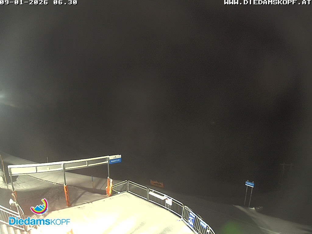 Archiv Foto Webcam Diedamskopf: Ausblick Wedelstube