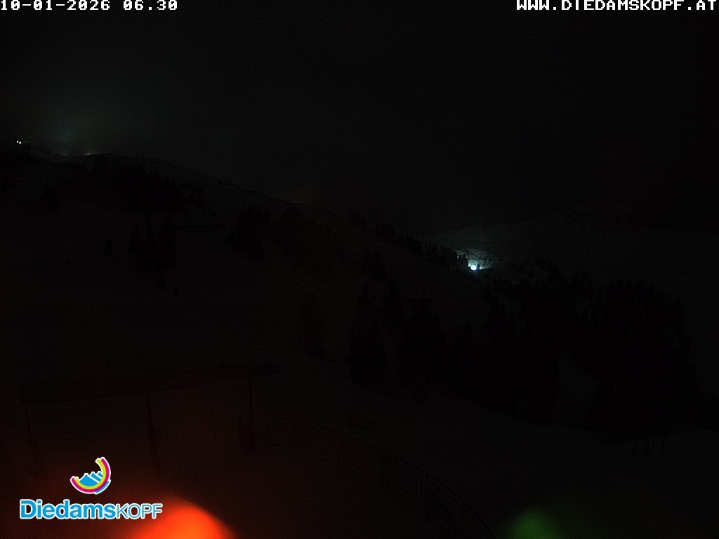 Archiv Foto Webcam Diedamskopf: Ausblick Wedelstube