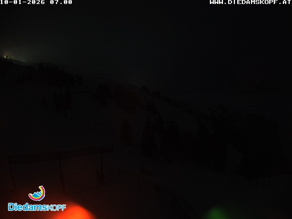 Archiv Foto Webcam Diedamskopf: Ausblick Wedelstube