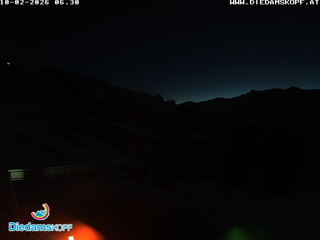 Archiv Foto Webcam Diedamskopf: Ausblick Wedelstube