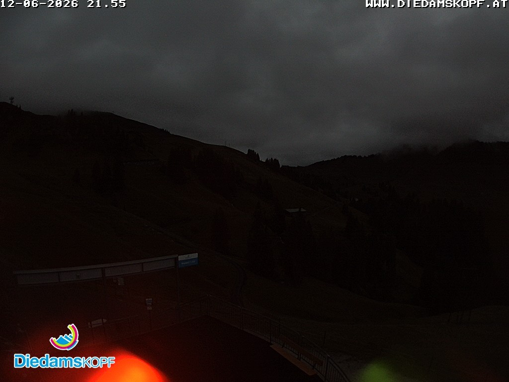 Archiv Foto Webcam Diedamskopf: Ausblick Wedelstube