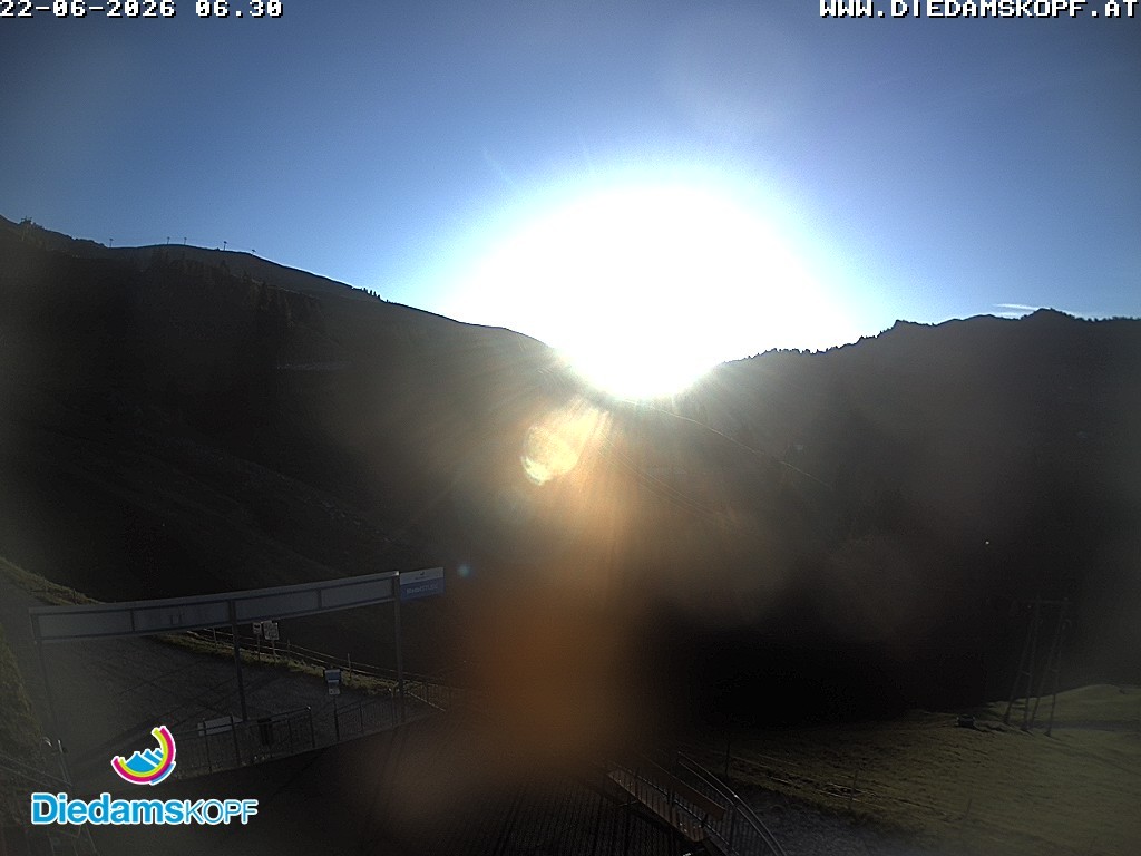 Archiv Foto Webcam Diedamskopf: Ausblick Wedelstube