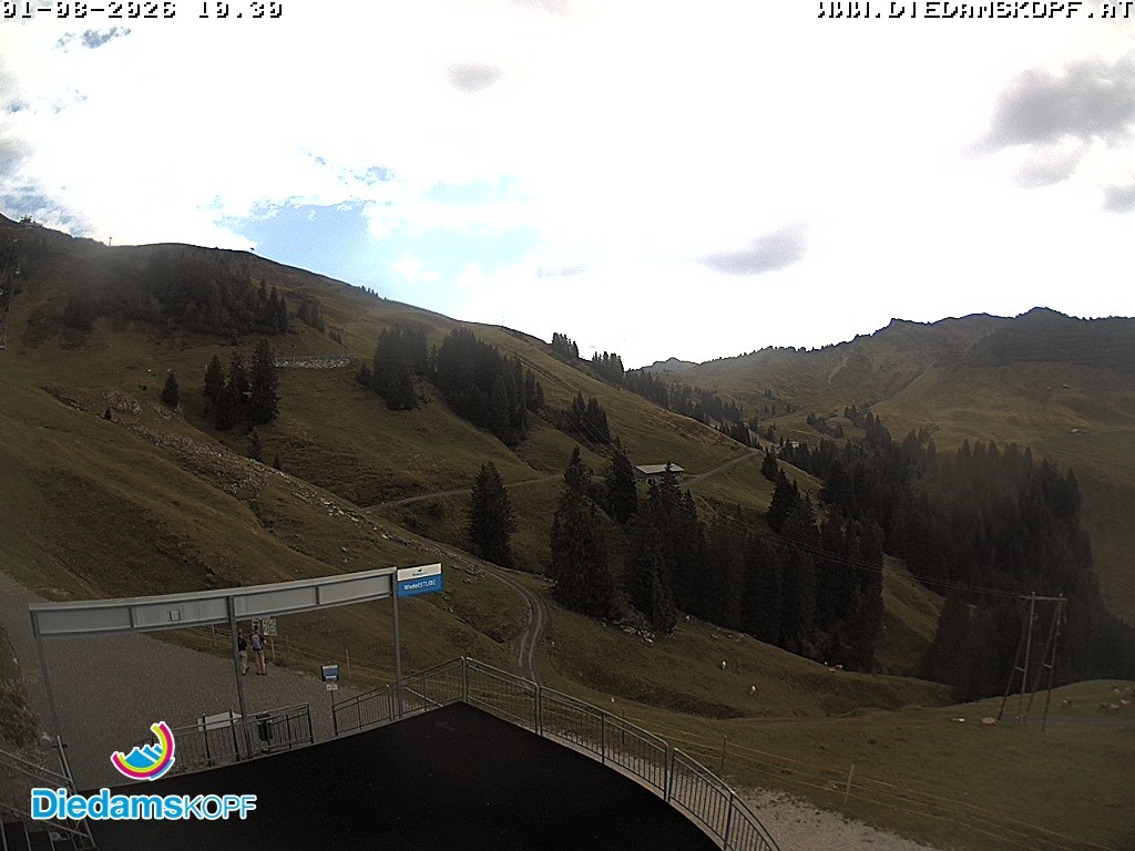 Archiv Foto Webcam Diedamskopf: Ausblick Wedelstube