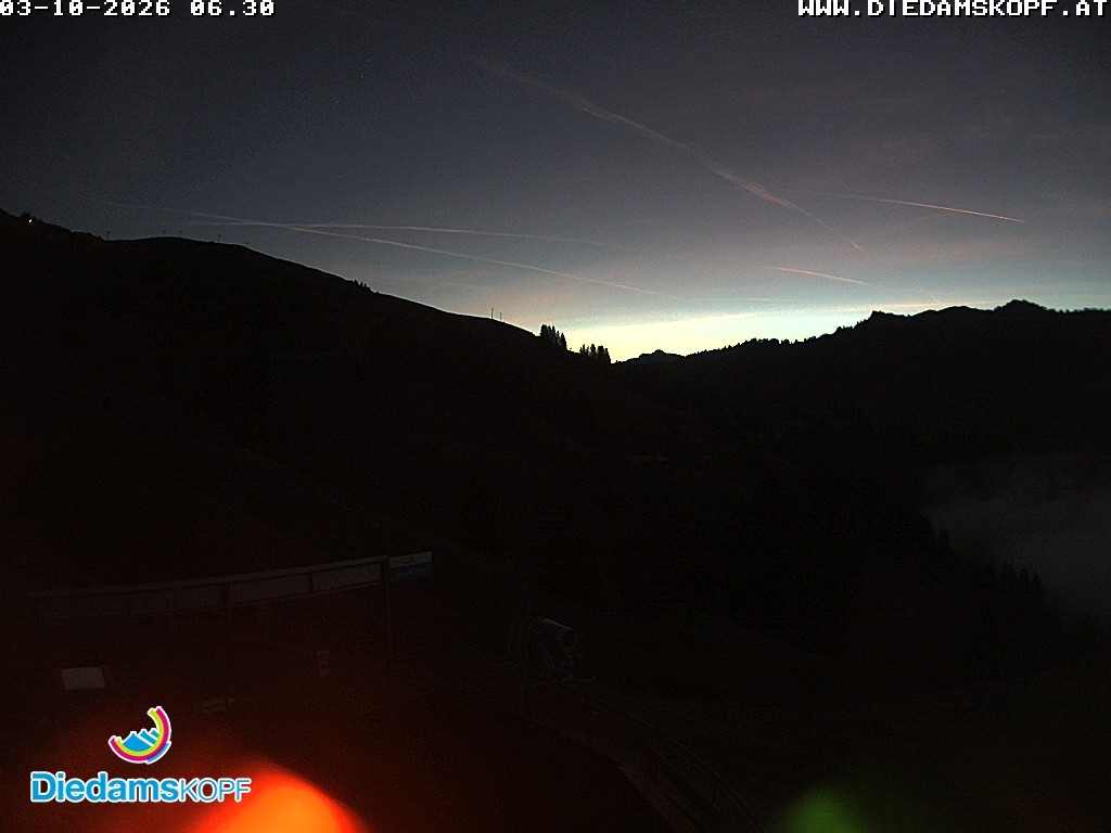Archiv Foto Webcam Diedamskopf: Ausblick Wedelstube