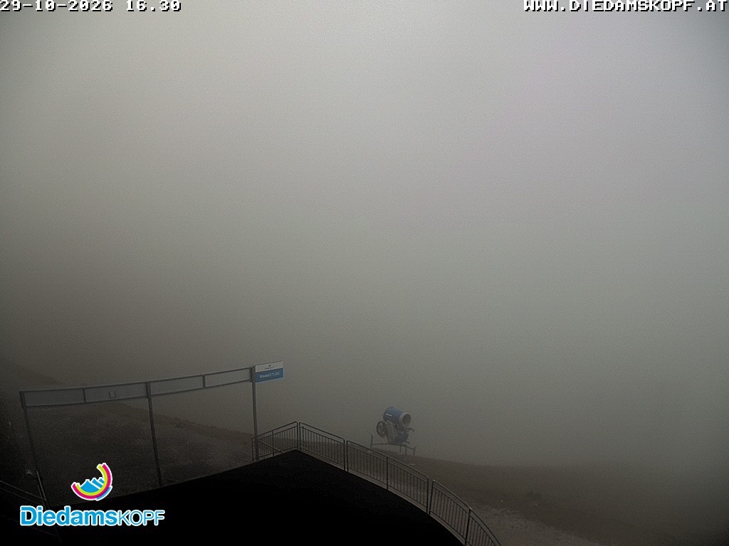 Archiv Foto Webcam Diedamskopf: Ausblick Wedelstube