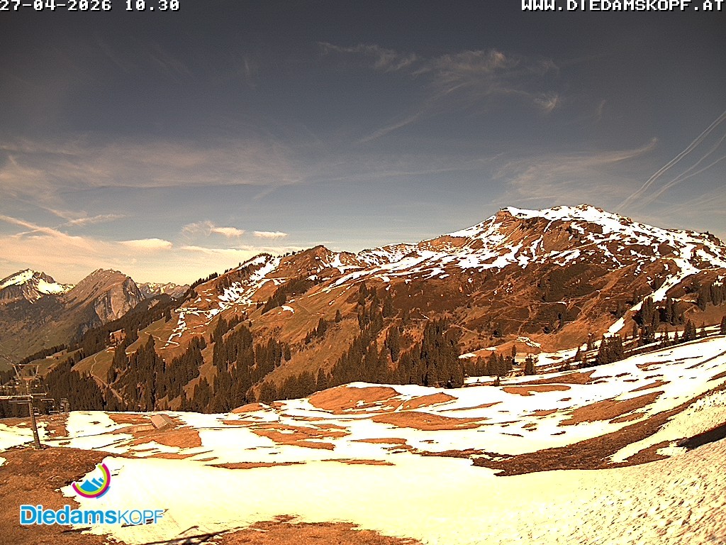 Archiv Foto Webcam Panorama Diedamskopf von der Breitenalpe